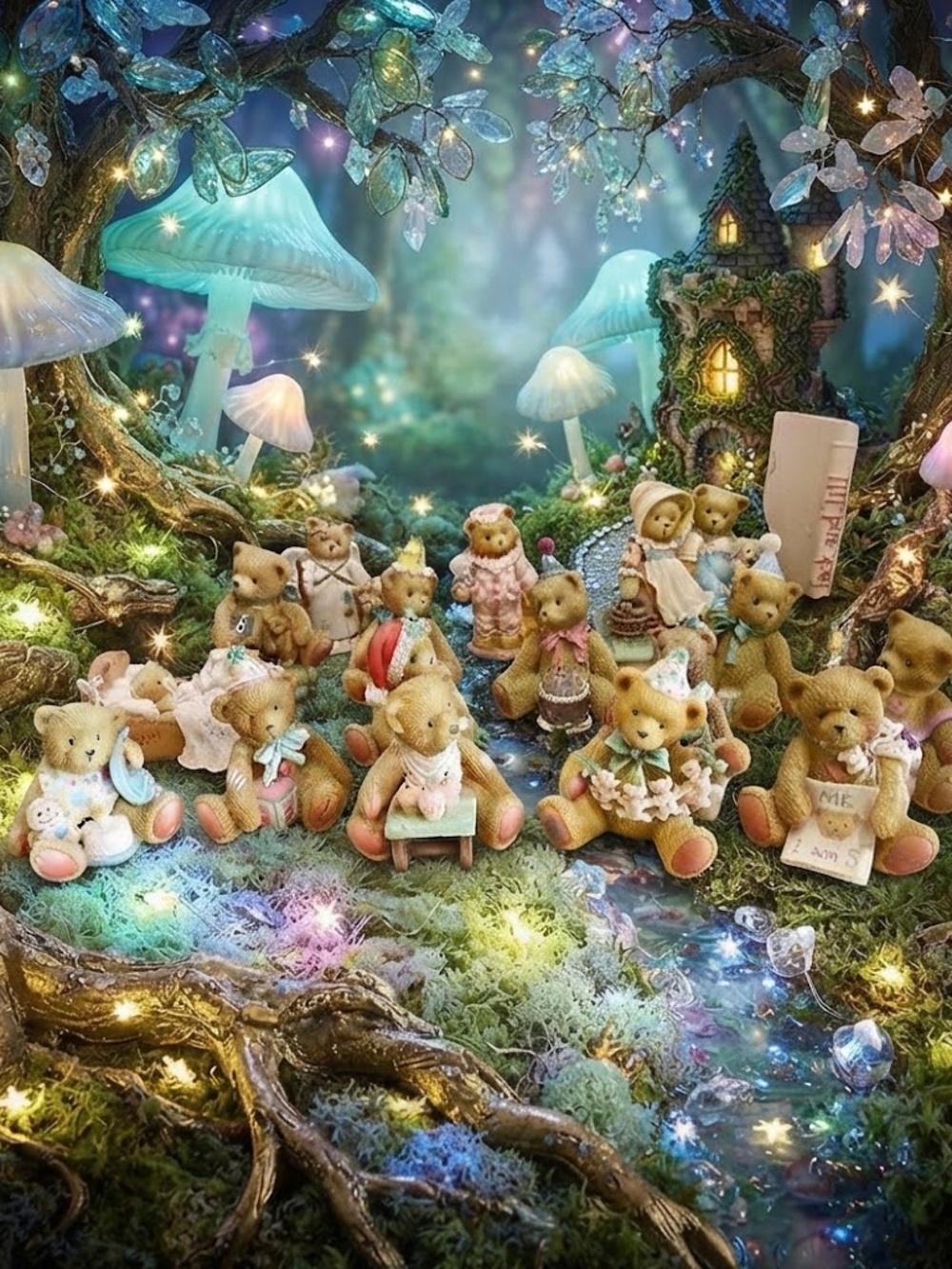 Large Lot of 16 Vintage Cherished Teddies ( Years 1-8 Plus another 8 More)